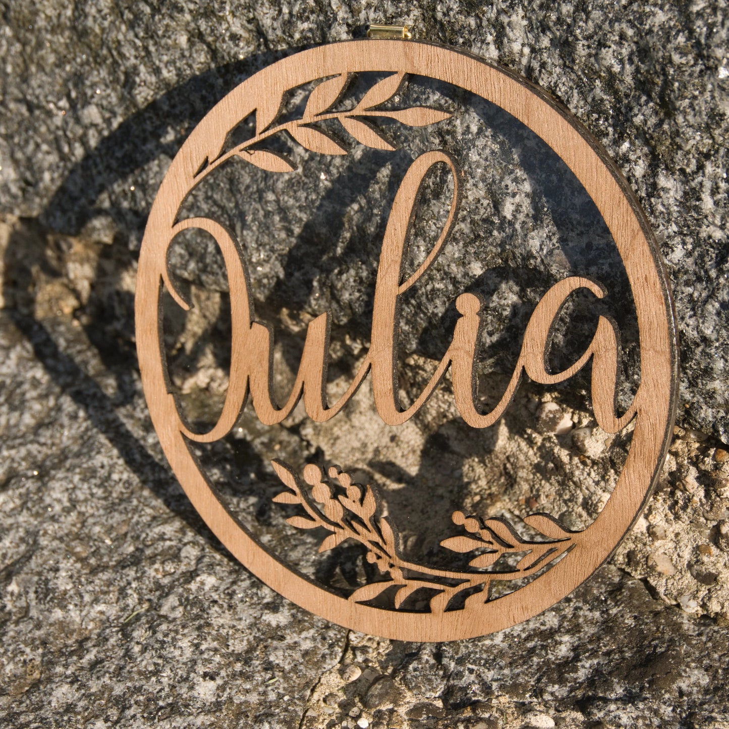 Filigranes Namensschild