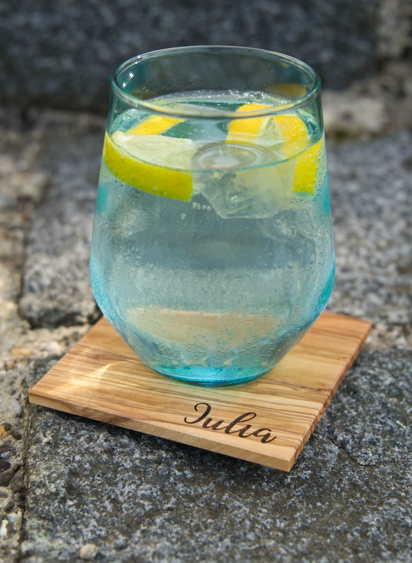 Untersetzer aus Olivenholz