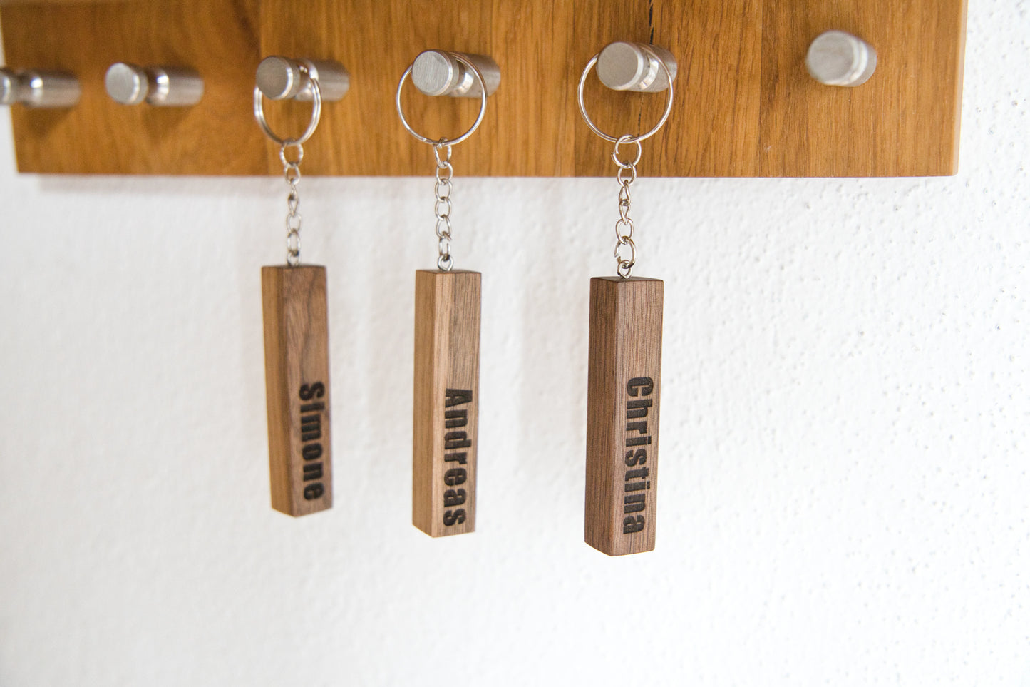 Schlüsselanhänger aus Walnussholz