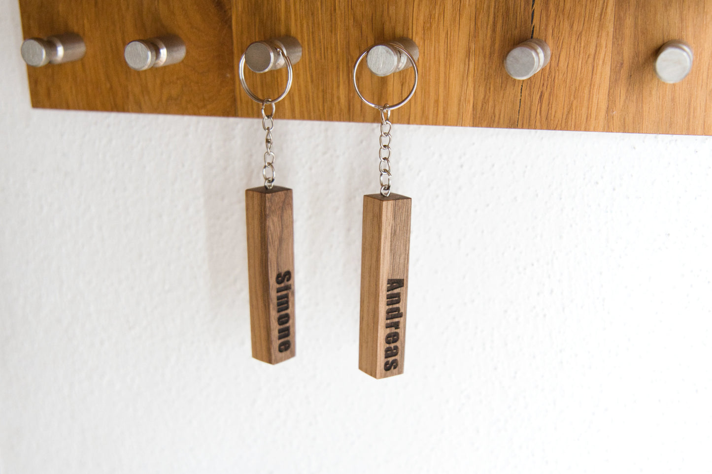 Schlüsselanhänger aus Walnussholz