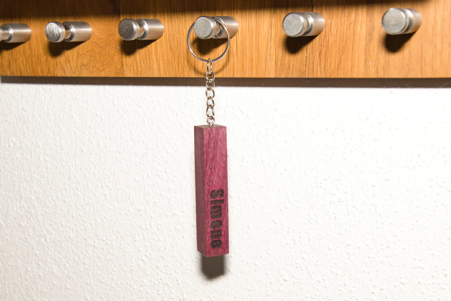 Schlüsselanhänger aus Purpleheart