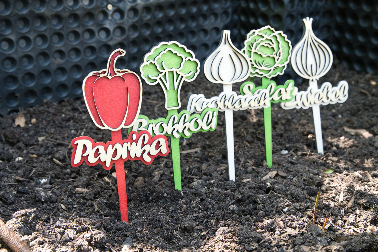 Gemüsebeet-Schilder