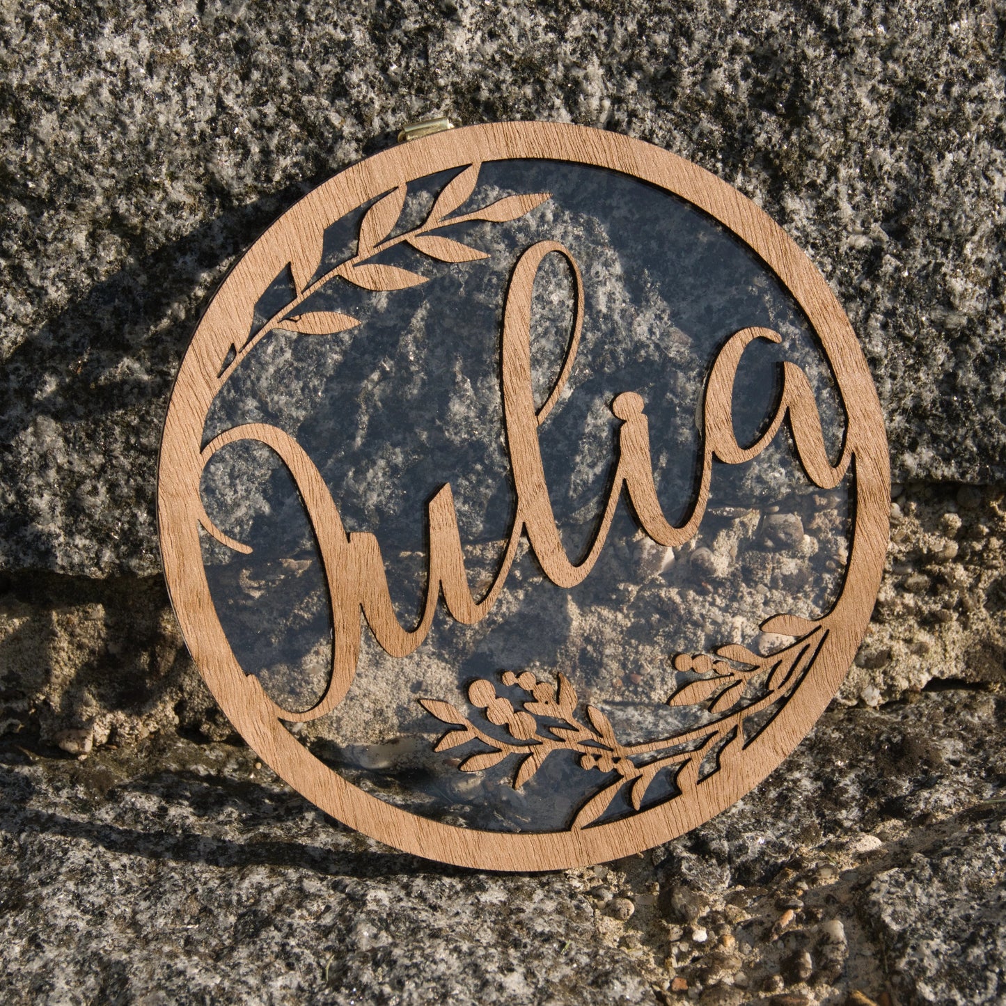 Filigranes Namensschild