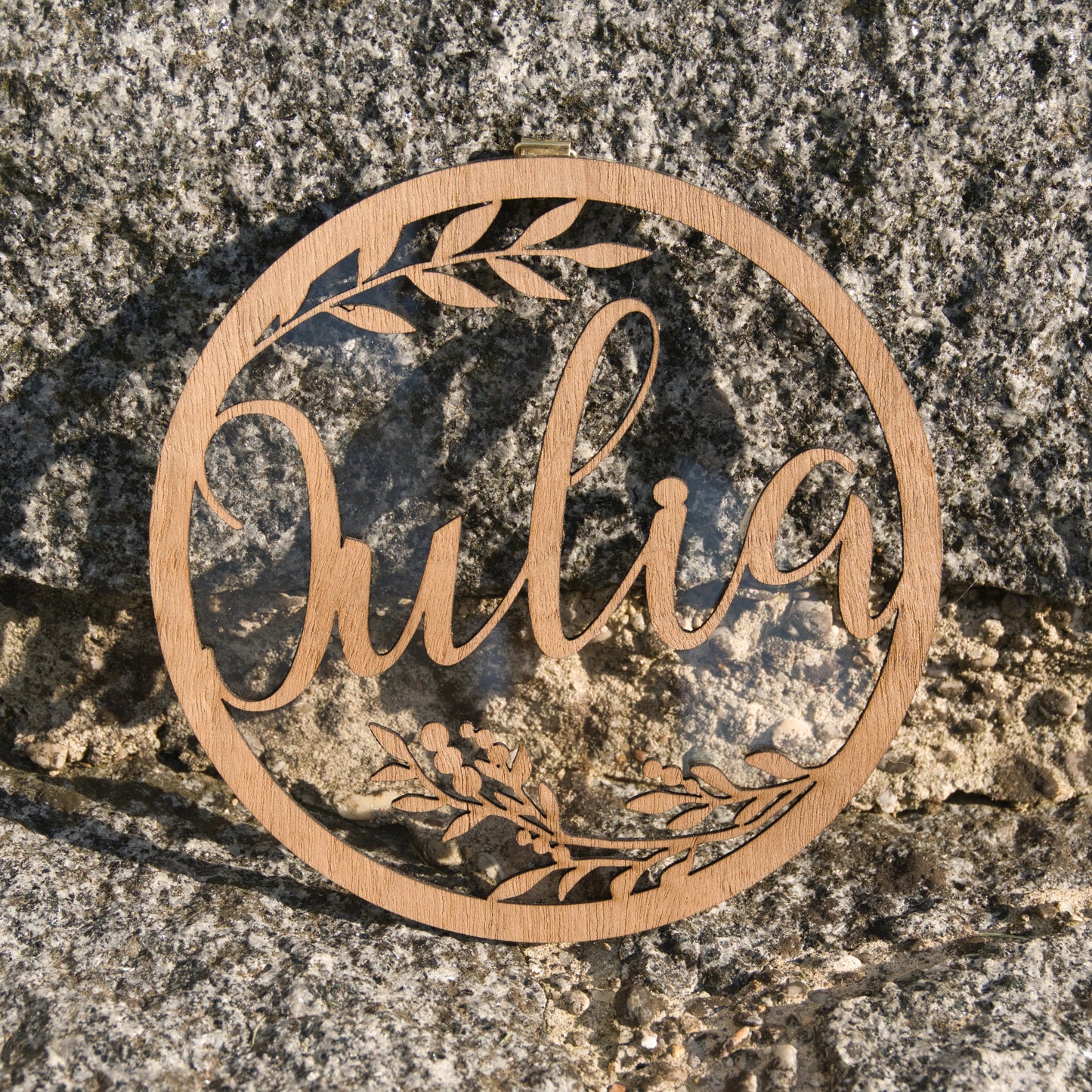 Filigranes Namensschild