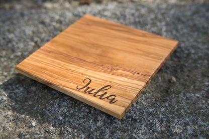 Untersetzer aus Olivenholz