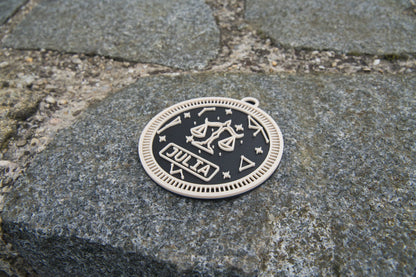 3D-Namensschild mit Sternzeichen