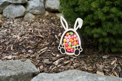 Holz-Osterei mit Sichtfenster