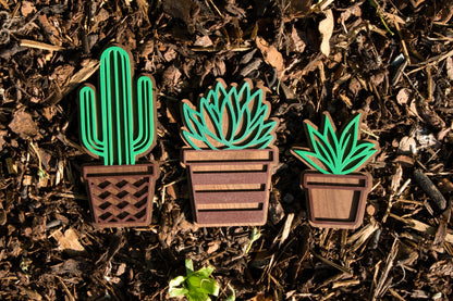 Deko-Kakteen 3er-Set