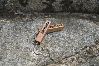 Schlüsselanhänger aus Walnussholz