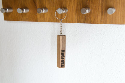 Schlüsselanhänger aus Walnussholz